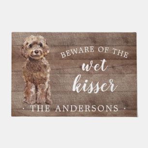 Paillasson Brown Cockapoo Chien Personnalisé Porte Mat
