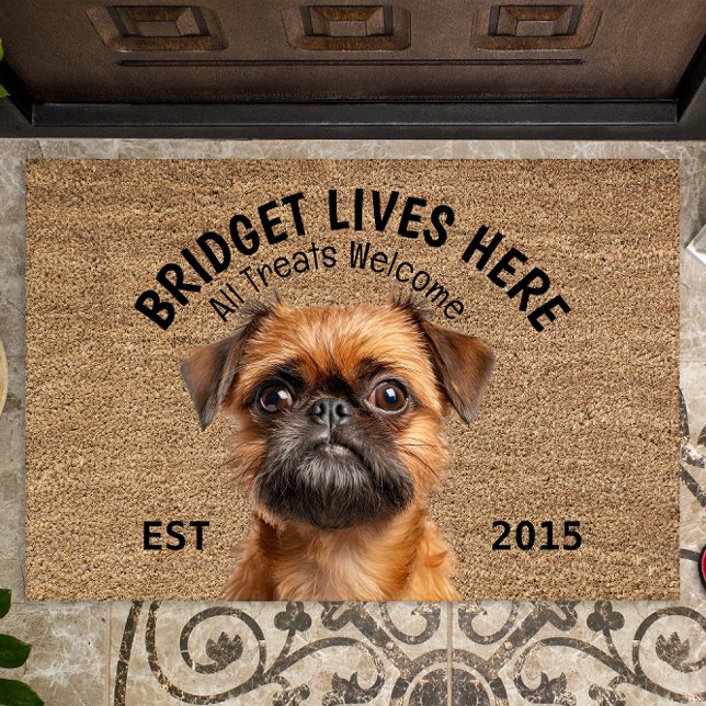 Paillasson Brussels Griffon Personnalisé Animal de compagnie (Créateur téléchargé)