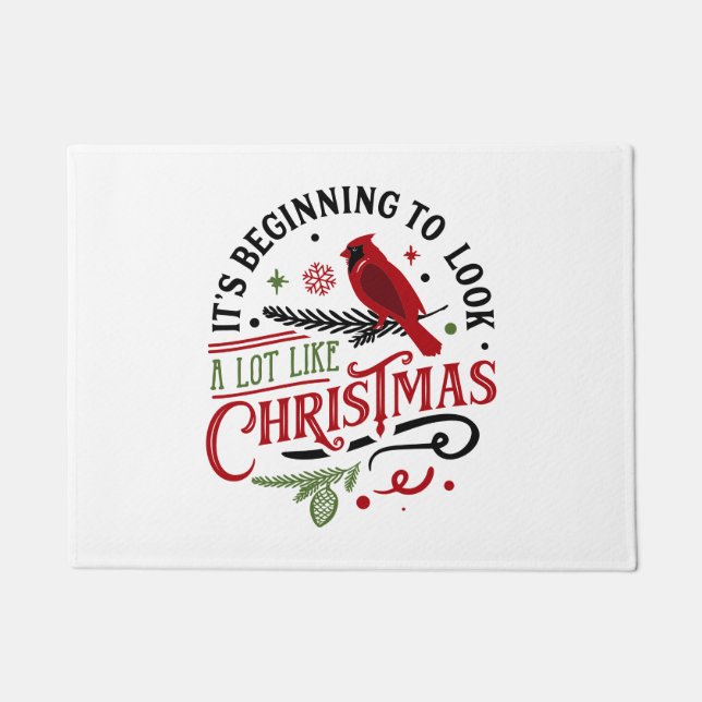 Paillasson Ça commence à ressembler beaucoup à Noël (Devant)