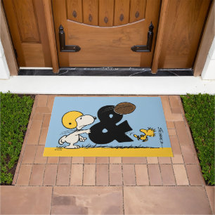 Paillasson cacahuètes   Football Snoopy & Woodstock
