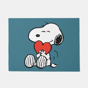 Paillasson cacahuètes Saint Valentin Snoopy Heart Hug