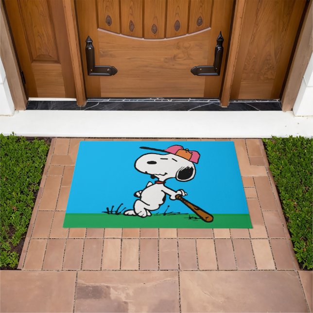 Paillasson cacahuètes | Snoopy at Bat (De plein air)