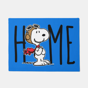 Paillasson cacahuètes   Snoopy L'As Volant