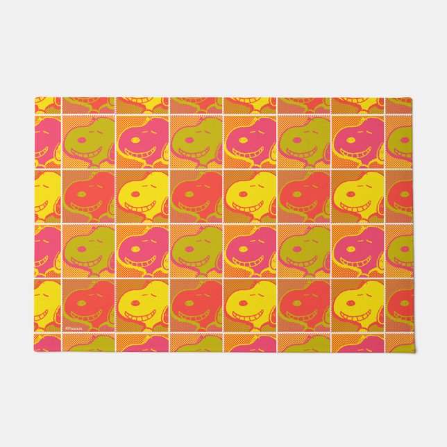 Paillasson cacahuètes | Snoopy Pop Art Motif (Devant)