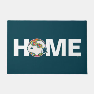 Paillasson cacahuètes Snoopy Rainbow Heart Lunettes de sole