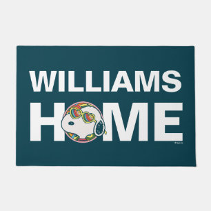 Paillasson cacahuètes   Snoopy Rainbow Heart   Personnalisé