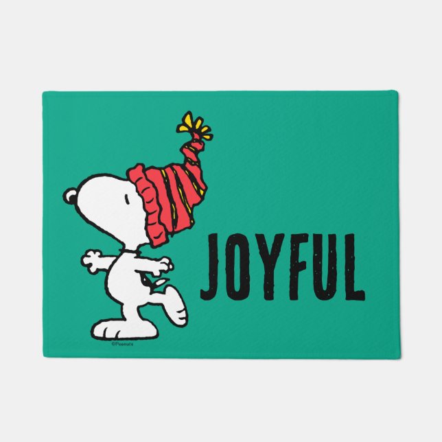 Paillasson cacahuètes | Snoopy Winter Beanie Casquette (Devant)