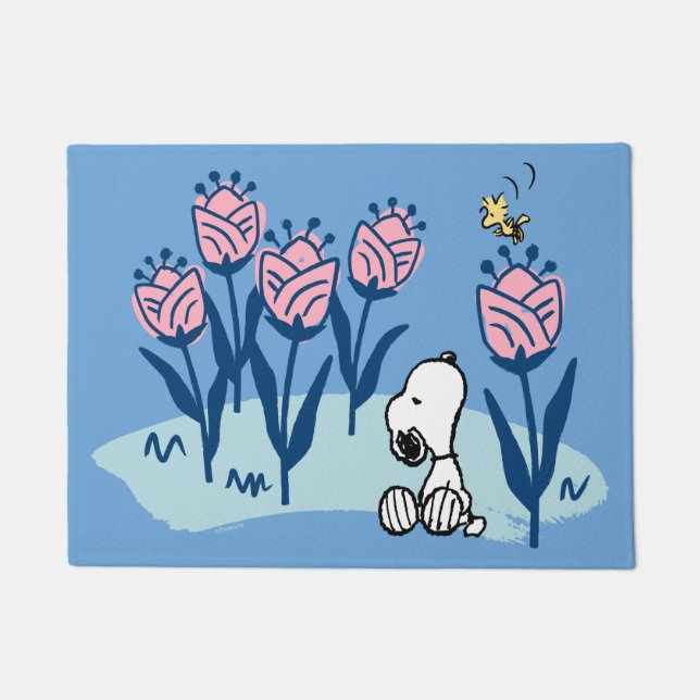 Paillasson cacahuètes | Snoopy & Woodstock Flower Garden (Devant)