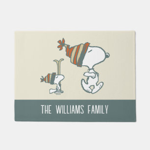 Paillasson cacahuètes Snoopy & Woodstock Ski Trip