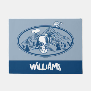 Paillasson cacahuètes   Snoopy & Woodstock Skiing