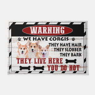 Paillasson Cadeau Corgi Lover, Corgi Doormat, Cadeau Funny Co