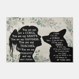 Paillasson Cadeau Corgi Lover, Corgi Doormat, Cadeau Funny Co