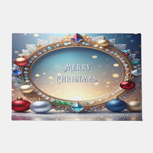 Paillasson Cadeau de Noël Cadeau de vacances (Devant)