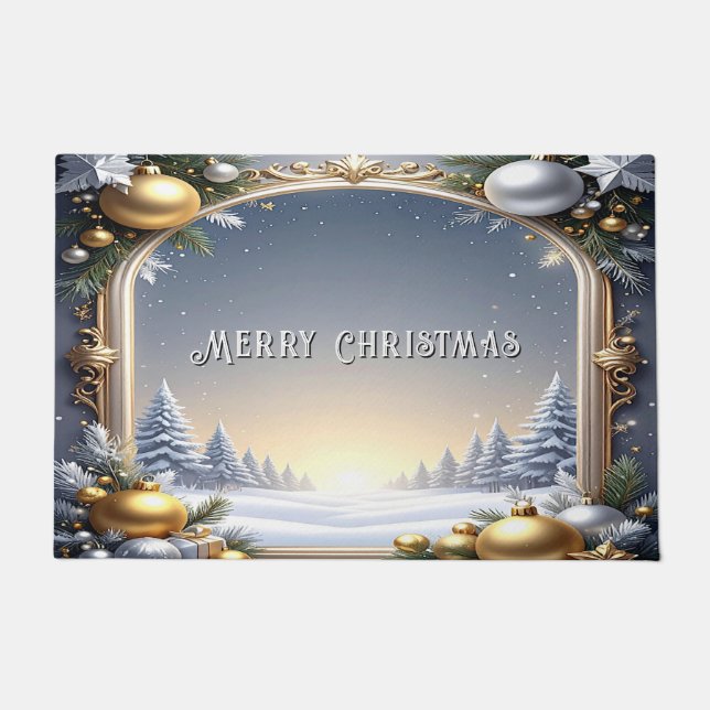 Paillasson Cadres de Noël Porte de Noël (Devant)