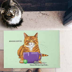 Paillasson Café au gingembre orange amusant