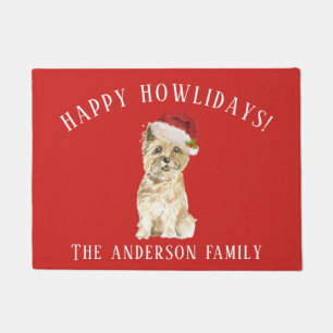Paillasson Cairn Terrier Christmas
