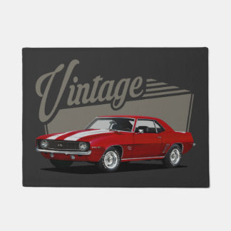 Paillasson Camaro rouge Vintage