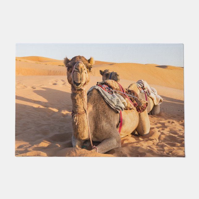 Paillasson Camel dans le désert d'Oman (Devant)