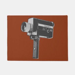 Paillasson Caméra vidéo Pop Art Super 8