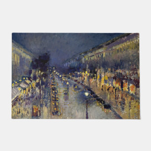 Paillasson Camille Pissarro - Boulevard Montmartre en nuit