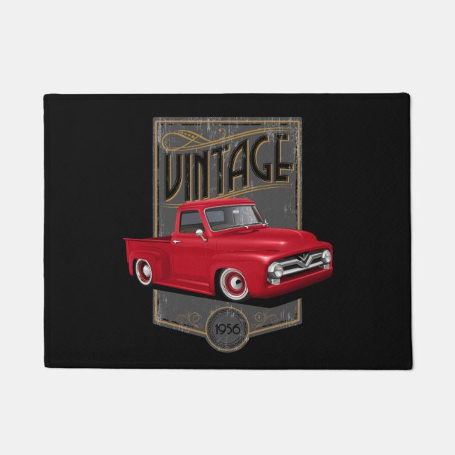 Paillasson Camion Vintage rouge (Devant)