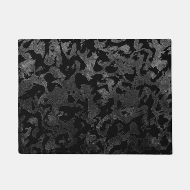 Paillasson Camouflage moderne Camo-noir et gris foncé (Devant)