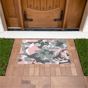 Paillasson Camouflage rose et gris, Militaire, Armée