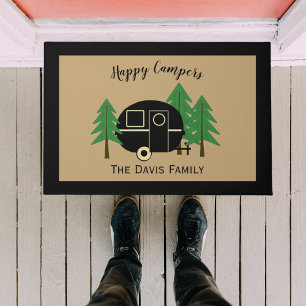 Paillasson Camper Van Tan et noir