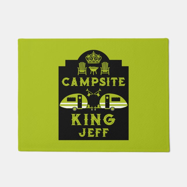 Paillasson Camping King Cadeaux Pour Camping (Devant)