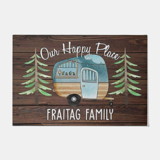 Paillasson Camping Mat, Happy Camper Family Rug