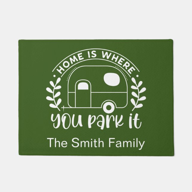 Paillasson Camping Personnalisé Camper Trailer Rv (Devant)