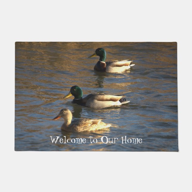 Paillasson Canards dans le matelas d'eau (Devant)