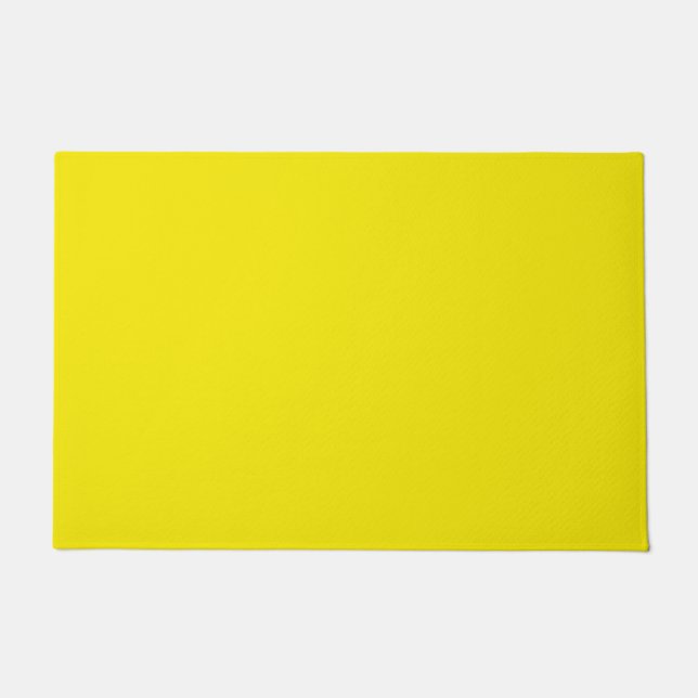 Paillasson Canari clair solide jaune (Devant)
