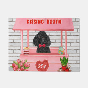 Paillasson caniche Chien Valentine's Day Kissing Booth