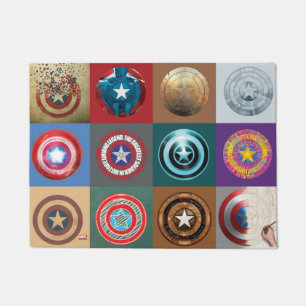 Paillasson Captain America 75e anniversaire Patchwork Bouclie