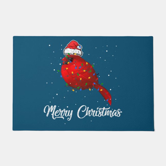 Paillasson Cardinal Bird Christmas Light Costume Cardinal (Devant)