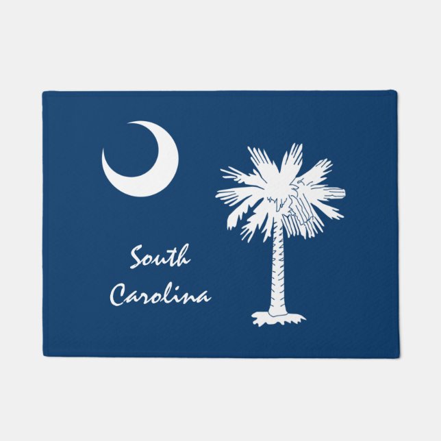 Paillasson Caroline du Sud Etat et drapeau USA house mat /spo (Devant)