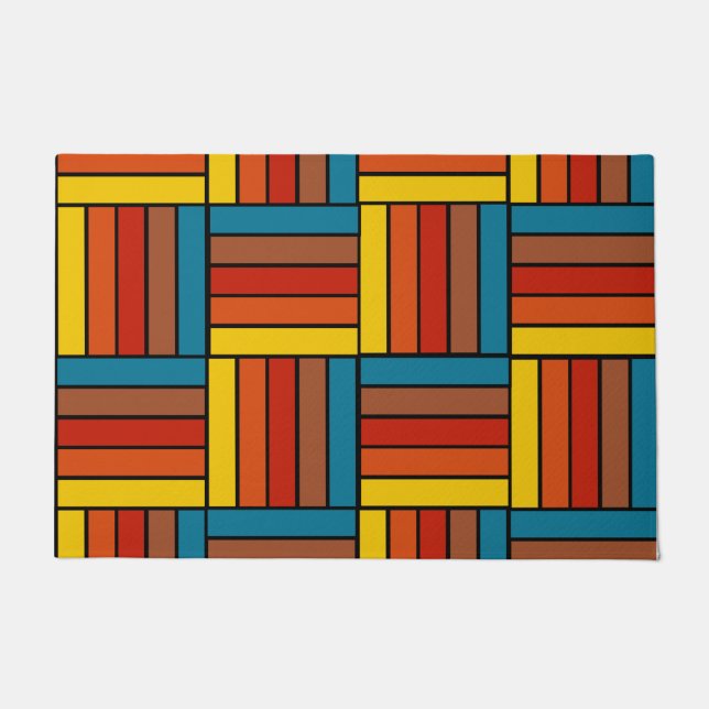 Paillasson carré des années 1970 (Devant)