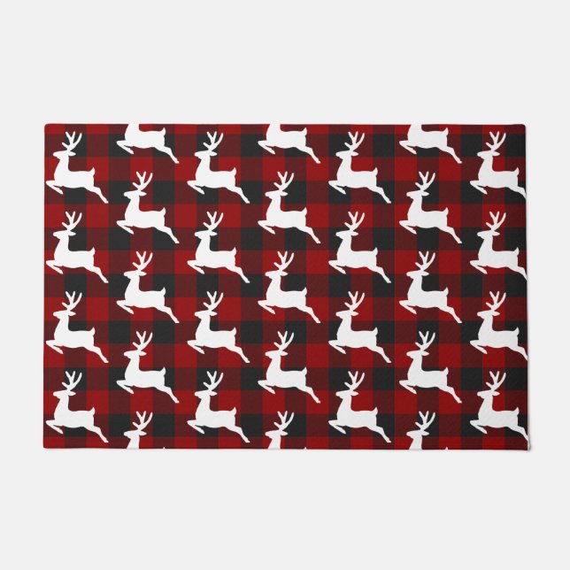 Paillasson Carreaux et cerf  (Devant)