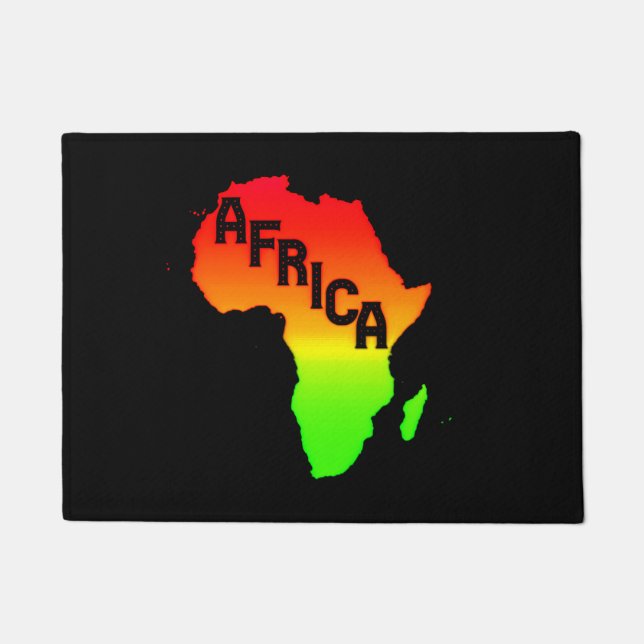 Paillasson Carte du continent africain      (Devant)