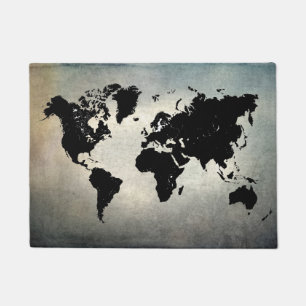 PAILLASSON CARTE MONDIALE