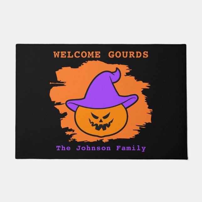Paillasson Casquette de la fête d'Halloween Eerie Jack o' Lan (Devant)
