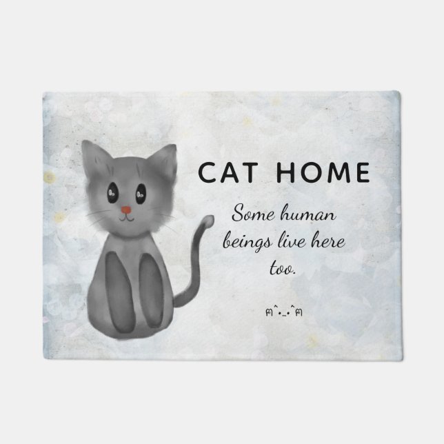 Paillasson Cat Home - Certains humains vivent ici aussi - (Devant)