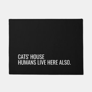 Paillasson Cats maison citation chat dame porte