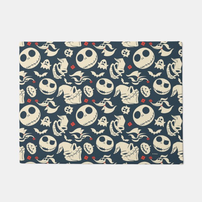 Paillasson Cauchemar avant Noël | Oh What Joy - Motif (Devant)