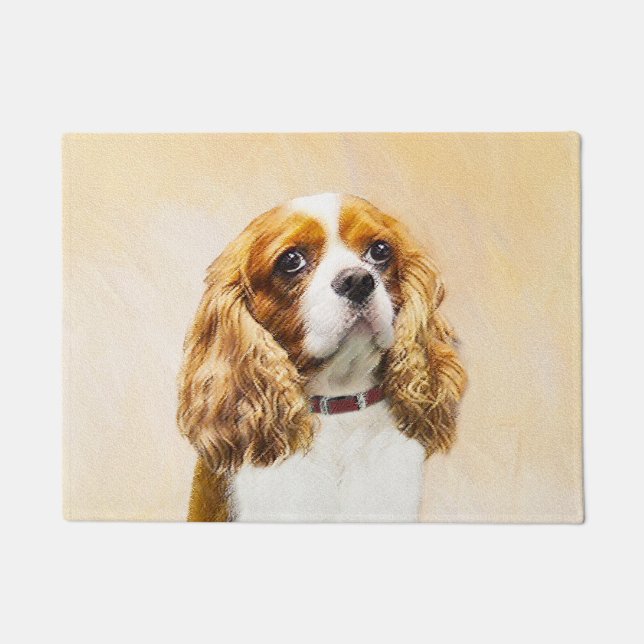 Paillasson Cavalier Le Roi Charles Spaniel Peinture originale (Devant)