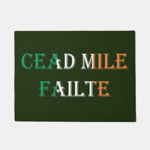 Paillasson Cead Mile Failte Irish Drapeau superposition dmcnt