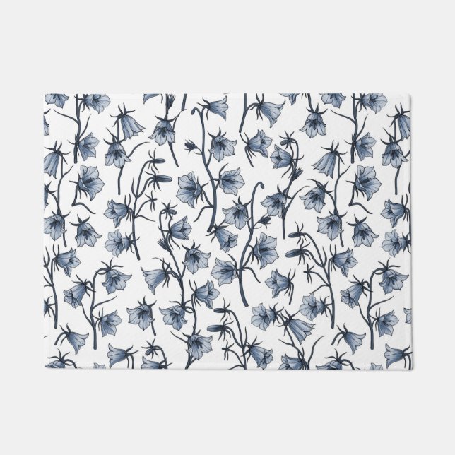 Paillasson Cellules bleues, Cloches, Bellflowers (Devant)