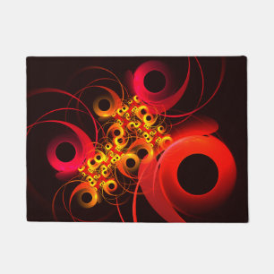 Paillasson Cercles colorés Motif d'art Abstrait moderne #08