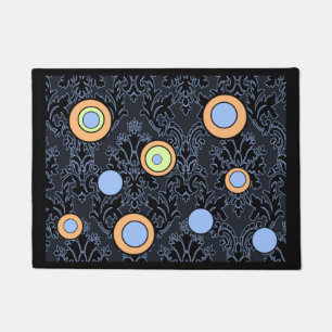 Paillasson cercles d'aile bleu mat
